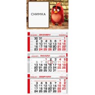 Детски календар Angry Birds Red