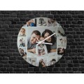 Стъклен фото часовник кръг 30cm